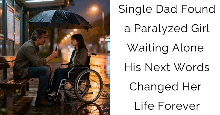 Single Dad Found a Paralyzed Girl Waiting Alone — His Next Words Changed Her Life Forever
