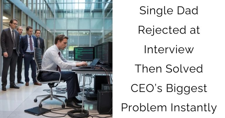 Single Dad Rejected at Interview Then Solved CEO’s Biggest Problem Instantly
