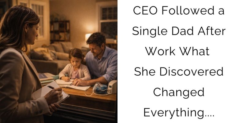 CEO Followed a Single Dad After Work — What She Discovered Changed Everything….