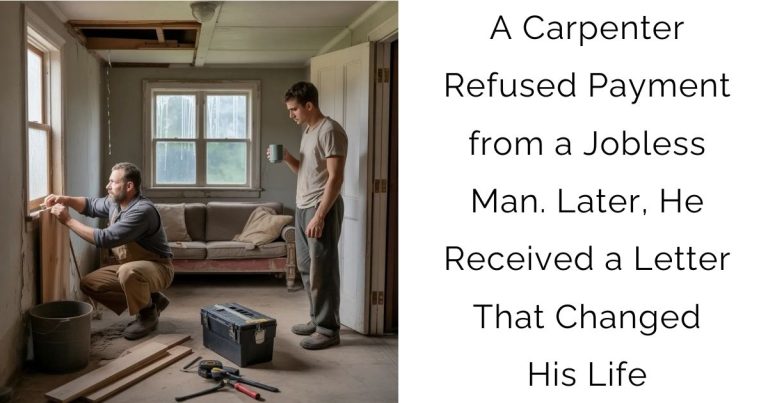 A Carpenter Refused Payment from a Jobless Man. Later, He Received a Letter That Changed His Life