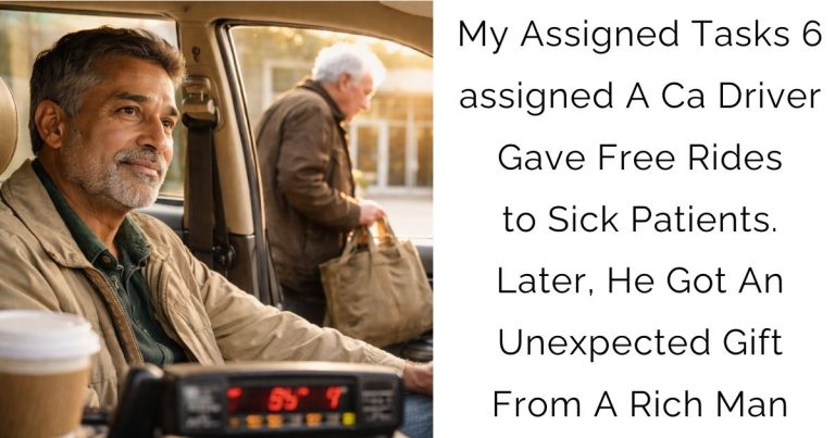 My Assigned Tasks 6 assigned A Cab Driver Gave Free Rides to Sick Patients. Later, He Got An Unexpected Gift From A Rich Man
