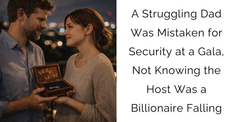 A Struggling Dad Was Mistaken for Security at a Gala, Not Knowing the Host Was a Billionaire Falling