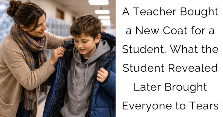 A Teacher Bought a New Coat for a Student. What the Student Revealed Later Brought Everyone to Tears