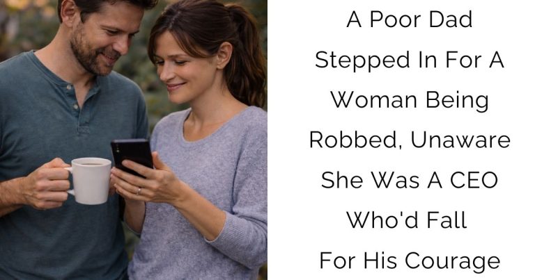 A Poor Dad Stepped In For A Woman Being Robbed, Unaware She Was A CEO Who’d Fall For His Courage