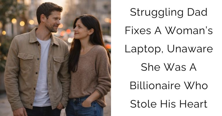 Struggling Dad Fixes A Woman’s Laptop, Unaware She Was A Billionaire Who Stole His Heart