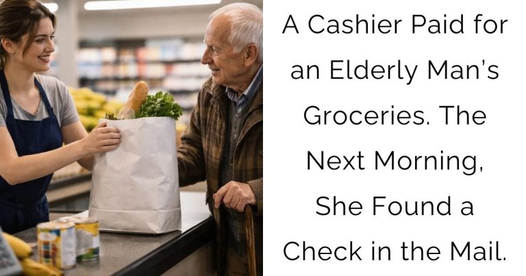 A Cashier Paid for an Elderly Man’s Groceries. The Next Morning, She Found a Check in the Mail.