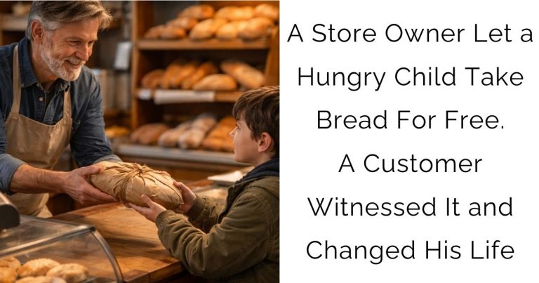A Store Owner Let a Hungry Child Take Bread For Free. A Customer Witnessed It and Changed His Life