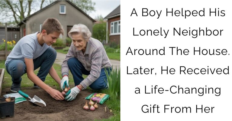 A Boy Helped His Lonely Neighbor Around The House. Later, He Received a Life-Changing Gift From Her