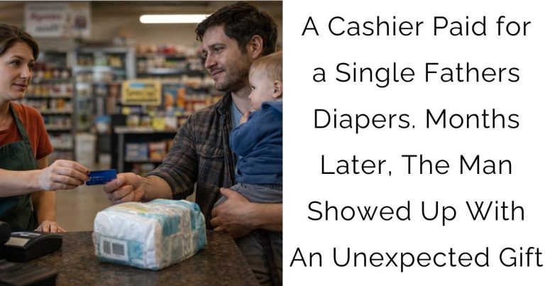 A Cashier Paid for a Single Fathers Diapers. Months Later, The Man Showed Up With An Unexpected Gift