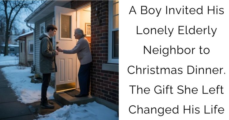 A Boy Invited His Lonely Elderly Neighbor to Christmas Dinner. The Gift She Left Changed His Life