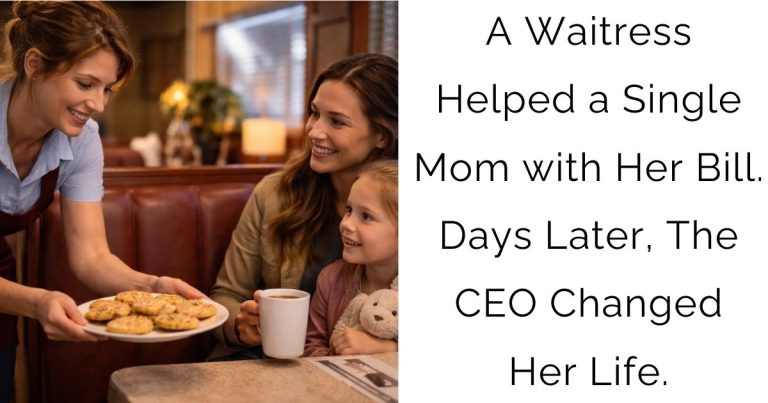 A Waitress Helped a Single Mom with Her Bill. Days Later, The CEO Changed Her Life.