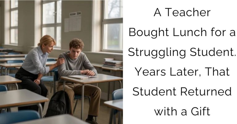 A Teacher Bought Lunch for a Struggling Student. Years Later, That Student Returned with a Gift