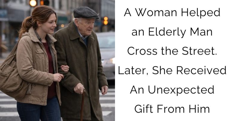 A Woman Helped an Elderly Man Cross the Street. Later, She Received An Unexpected Gift From Him