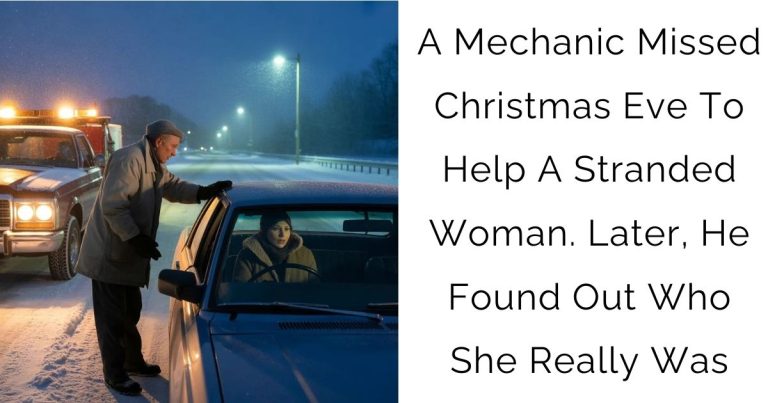 A Mechanic Missed Christmas Eve To Help A Stranded Woman. Later, He Found Out Who She Really Was