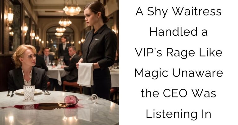 A Shy Waitress Handled a VIP’s Rage Like Magic—Unaware the CEO Was Listening In
