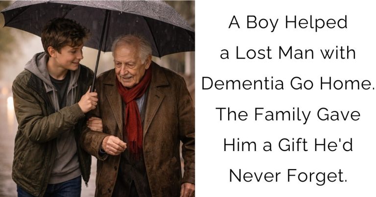 A Boy Helped a Lost Man with Dementia Go Home. The Family Gave Him a Gift He’d Never Forget.
