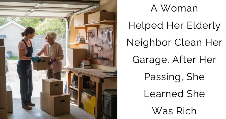 A Woman Helped Her Elderly Neighbor Clean Her Garage. After Her Passing, She Learned She Was Rich