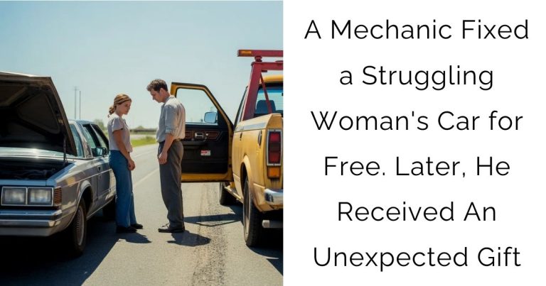 A Mechanic Fixed a Struggling Woman’s Car for Free. Later, He Received An Unexpected Gift