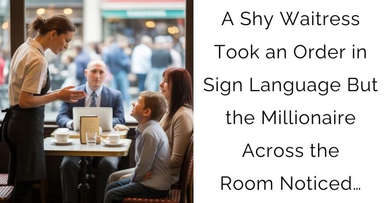 A Shy Waitress Took an Order in Sign Language—But the Millionaire Across the Room Noticed…