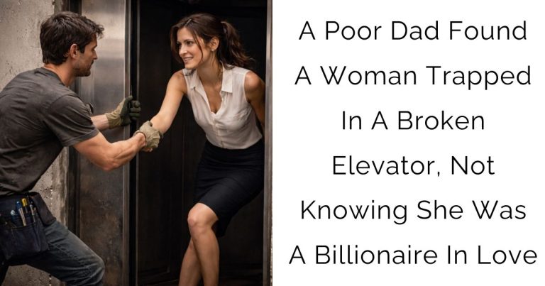 A Poor Dad Found A Woman Trapped In A Broken Elevator, Not Knowing She Was A Billionaire In Love