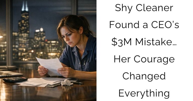 Shy Cleaner Found a CEO’s $3M Mistake… Her Courage Changed Everything