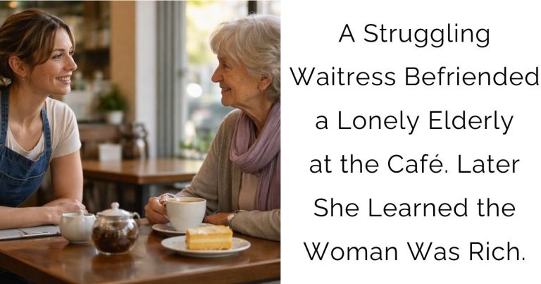 A Struggling Waitress Befriended a Lonely Elderly at the Café. Later She Learned the Woman Was Rich.