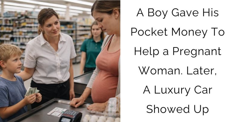 A Boy Gave His Pocket Money To Help a Pregnant Woman. Later, A Luxury Car Showed Up