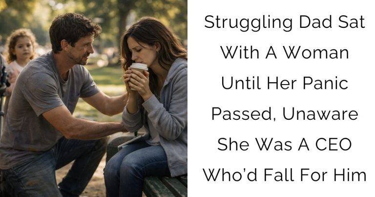 Struggling Dad Sat With A Woman Until Her Panic Passed, Unaware She Was A CEO Who’d Fall For Him