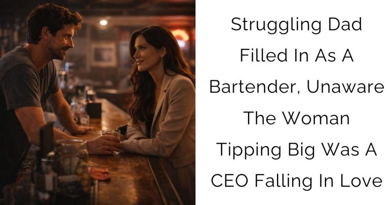 Struggling Dad Filled In As A Bartender, Unaware The Woman Tipping Big Was A CEO Falling In Love