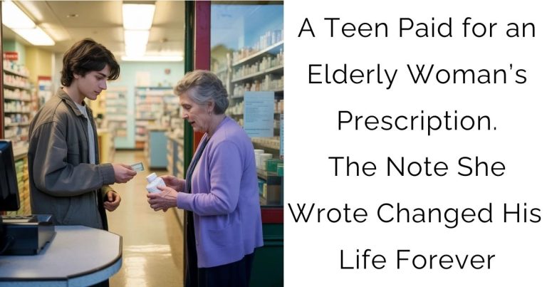 A Teen Paid for an Elderly Woman’s Prescription. The Note She Wrote Changed His Life Forever