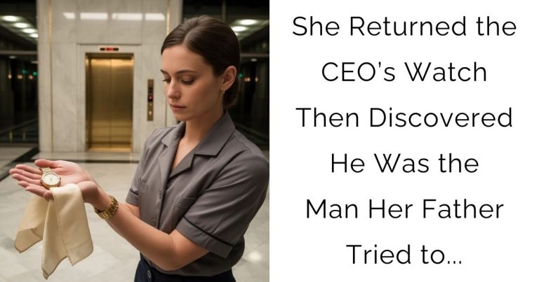 She Returned the CEO’s Watch—Then Discovered He Was the Man Her Father Tried to…