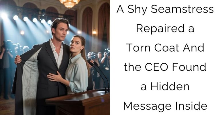 A Shy Seamstress Repaired a Torn Coat—And the CEO Found a Hidden Message Inside