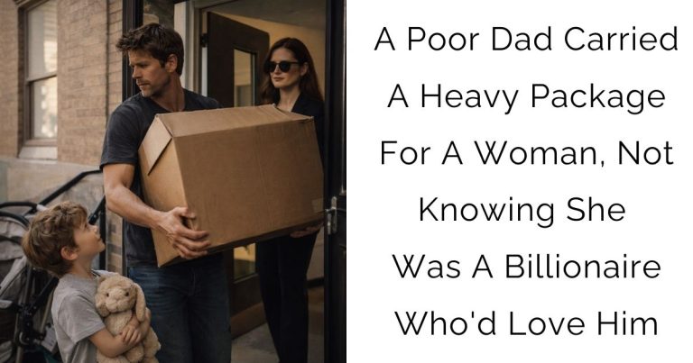 A Poor Dad Carried A Heavy Package For A Woman, Not Knowing She Was A Billionaire Who’d Love Him