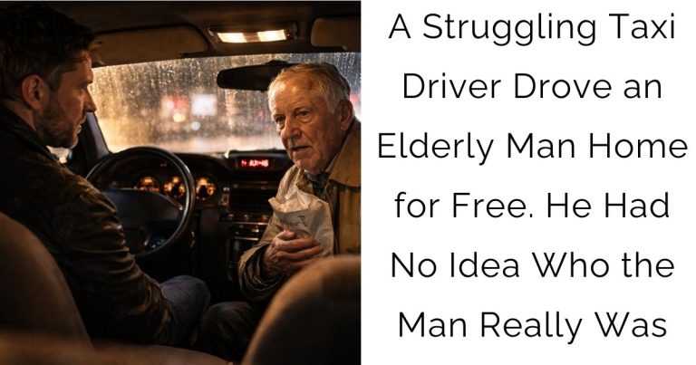 A Struggling Taxi Driver Drove an Elderly Man Home for Free. He Had No Idea Who the Man Really Was