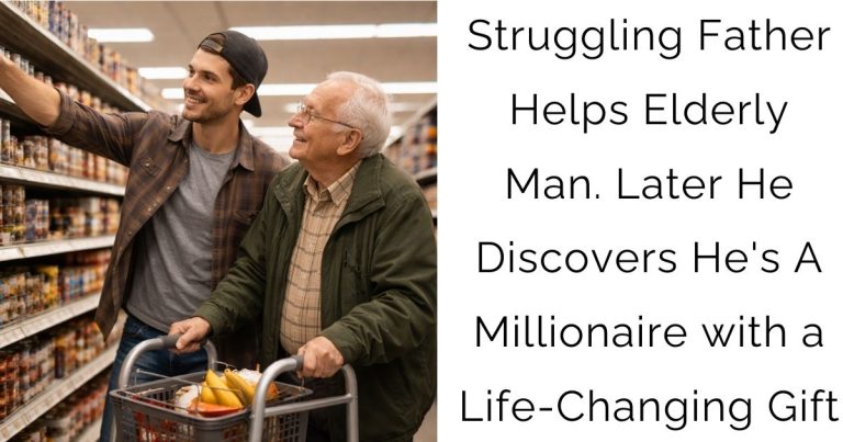 Struggling Father Helps Elderly Man. Later He Discovers He’s A Millionaire with a Life-Changing Gift
