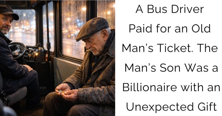 A Bus Driver Paid for an Old Man’s Ticket. The Man’s Son Was a Billionaire with an Unexpected Gift