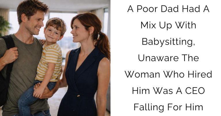 A Poor Dad Had A Mix-Up With Babysitting, Unaware The Woman Who Hired Him Was A CEO Falling For Him