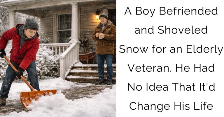 A Boy Befriended and Shoveled Snow for an Elderly Veteran. He Had No Idea That It’d Change His Life