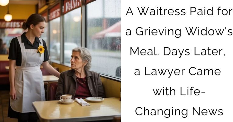 A Waitress Paid for a Grieving Widow’s Meal. Days Later, a Lawyer Came with Life-Changing News
