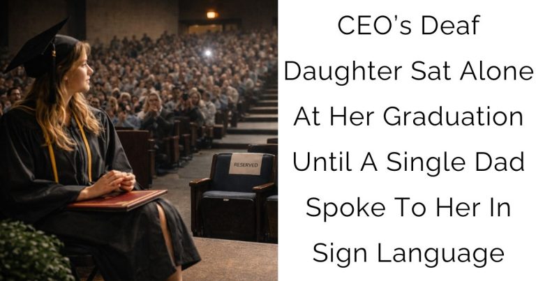 CEO’s Deaf Daughter Sat Alone At Her Graduation—Until A Single Dad Spoke To Her In Sign Language