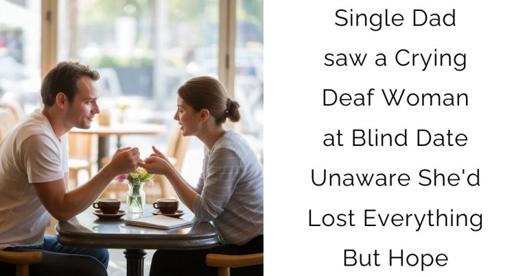Single Dad saw a Crying Deaf Woman at Blind Date—Unaware She’d Lost Everything But Hope