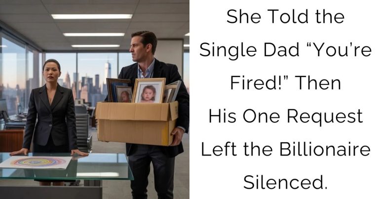 She Told the Single Dad “You’re Fired!” — Then His One Request Left the Billionaire Silenced.