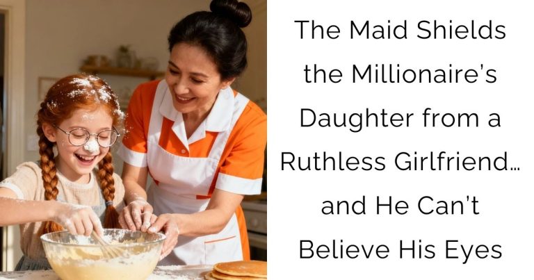 The Maid Shields the Millionaire’s Daughter from a Ruthless Girlfriend…and He Can’t Believe His Eyes