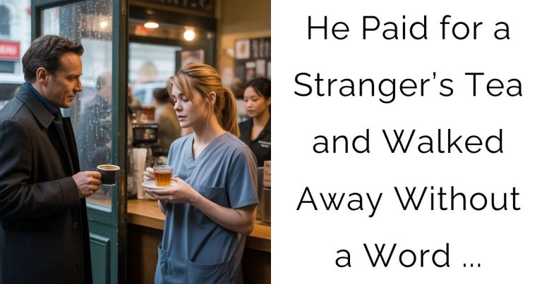 He Paid for a Stranger’s Tea and Walked Away Without a Word …