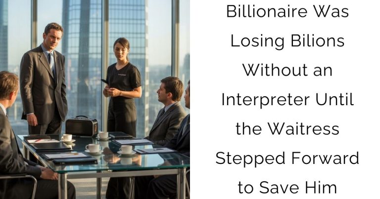 Billionaire Was Losing Bilions Without an Interpreter Until the Waitress Stepped Forward to Save Him
