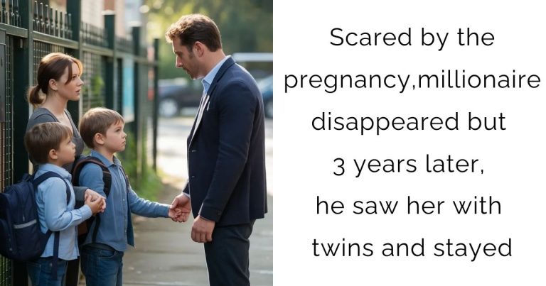 Scared by the pregnancy, millionaire disappeared but 3 years later, he saw her with twins and stayed