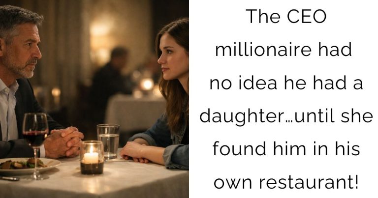 The CEO millionaire had no idea he had a daughter… until she found him in his own restaurant!