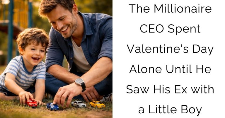 The Millionaire CEO Spent Valentine’s Day Alone – Until He Saw His Ex with a Little Boy