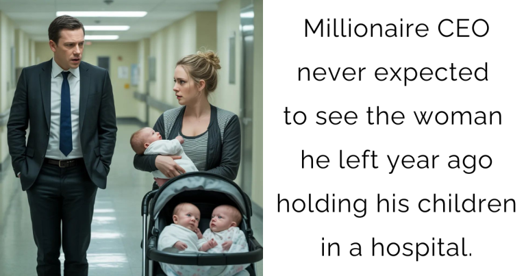 Millionaire CEO never expected to see the woman he left year ago—holding his children in a hospital.
