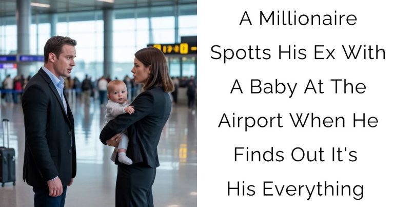 A Millionaire Spotts His Ex With A Baby At The Airport When He Finds Out It’s His Everything Changes
